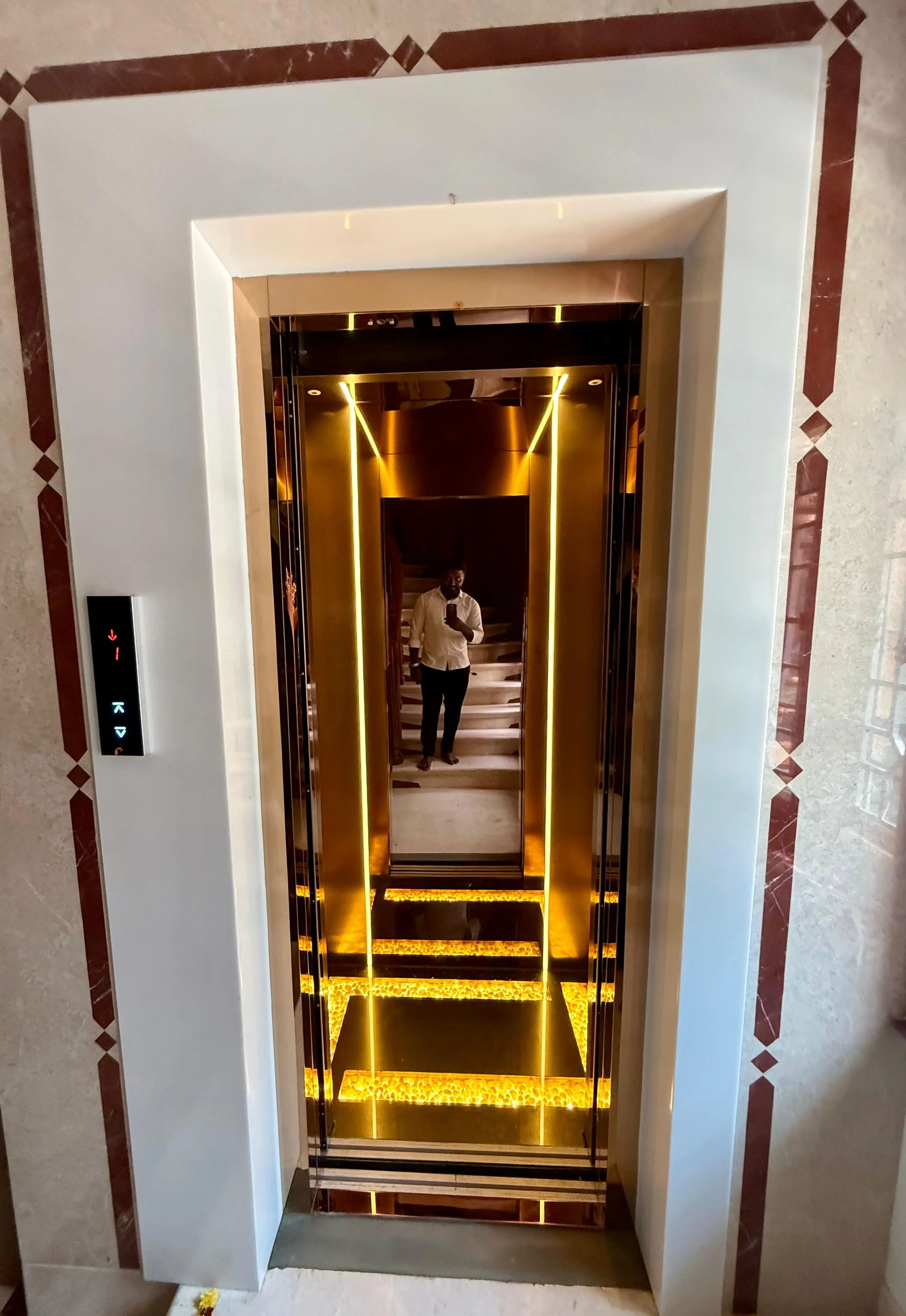 Commercial Building Project - Modern elevator installation with smart features
